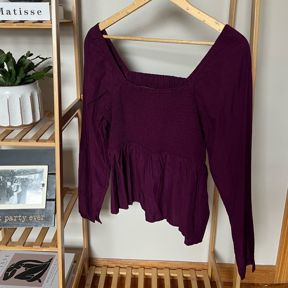 Damson Baby Doll Blouse